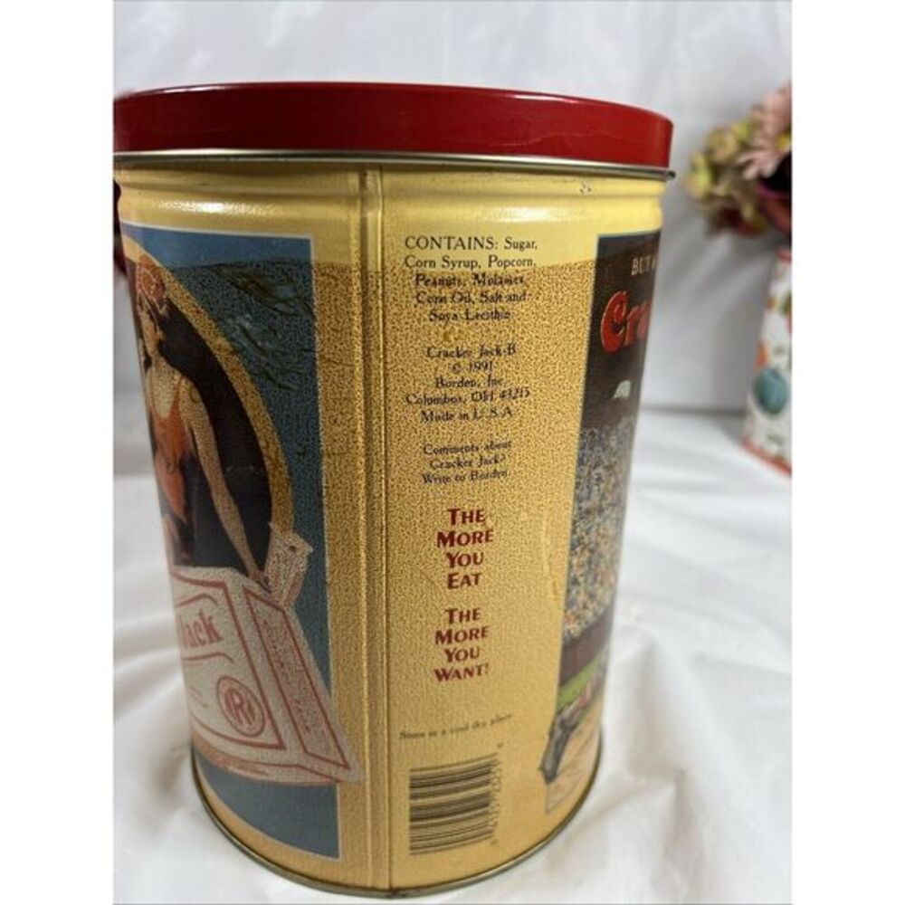 Vintage 1991 Cracker Jack Limited Edition Tin Can Container - Picture 8 of 16